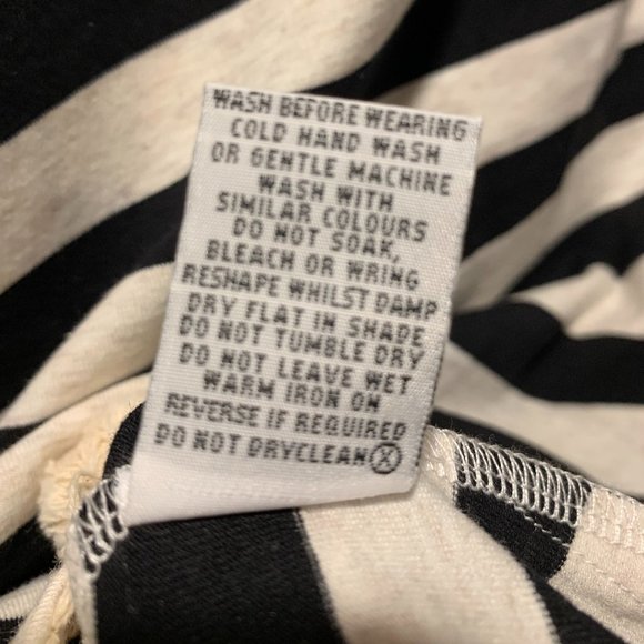 FOIL~ "NWT!!" ~   Striped top w/ pom-pom trim - Picture 11 of 11